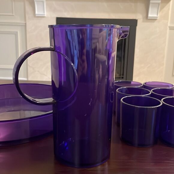 Mid Century Modern Acrylic Pitcher Set Designed by Gunnar Cyren 4 Dansk Denmark - Picture 9 of 9